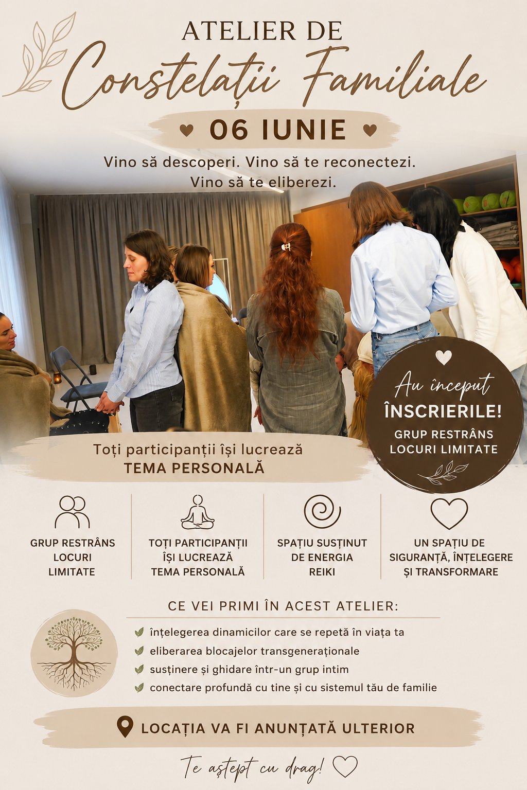 Atelier Constelații Familiale 6 Iunie